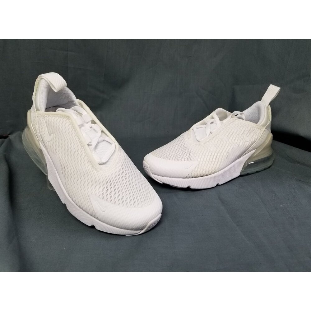 Nike Boys Air Max 270 (GS) Sneakers Mesh White Size 4 NEW NO BOX!